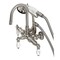 Kingston Brass CA9T8 3-3/8" Tub Wall Mount Clawfoot Tub Faucet with Hand Shower, Brushed Nickel CA9T8 - alternate 1
